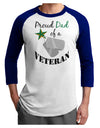 Dad of Veteran Adult Raglan Shirt-Raglan Shirt-TooLoud-White-Royal-X-Small-Davson Sales