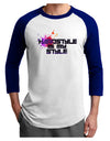 Hardstyle Is My Style Adult Raglan Shirt-Raglan Shirt-TooLoud-White-Royal-X-Small-Davson Sales