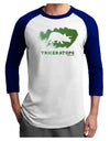 Jurassic Triceratops Design Adult Raglan Shirt by TooLoud-TooLoud-White-Royal-X-Small-Davson Sales