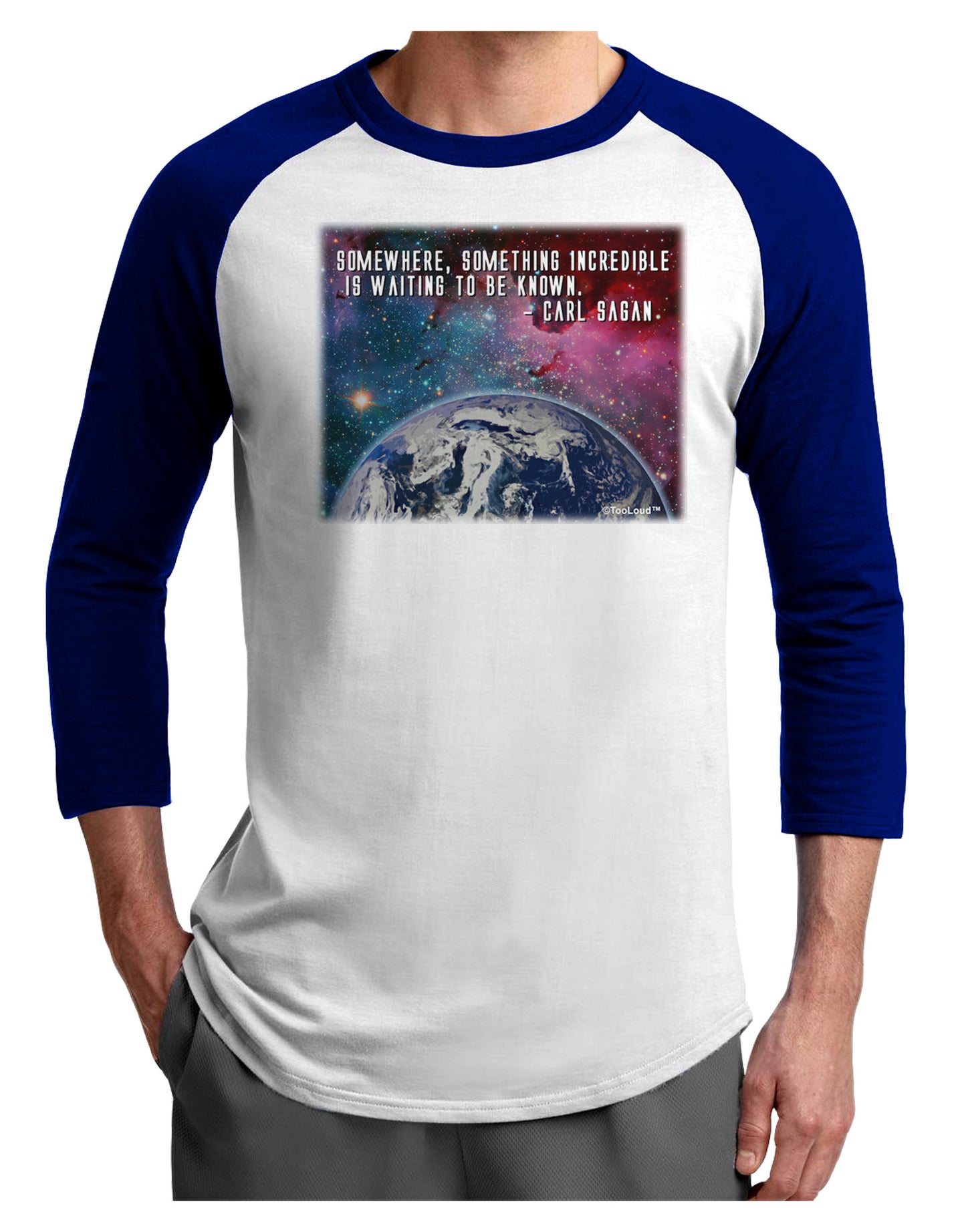 Something Incredible Adult Raglan Shirt-Raglan Shirt-TooLoud-White-Royal-X-Small-Davson Sales