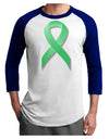 Celiac Disease Awareness Ribbon - Light Green Adult Raglan Shirt-TooLoud-White-Royal-X-Small-Davson Sales