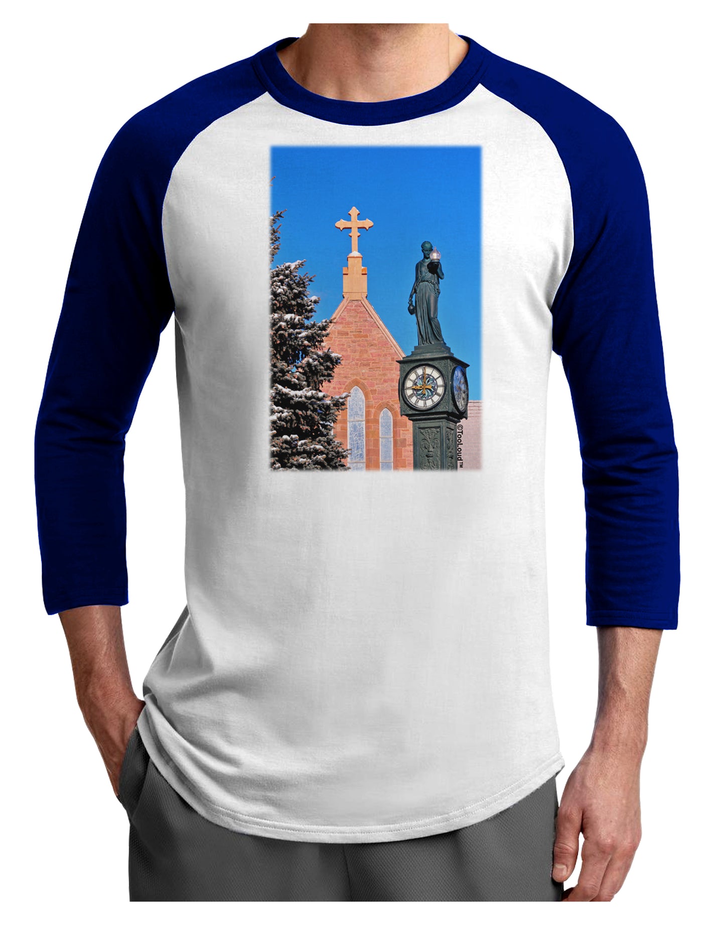 Manitou Springs Colorado Adult Raglan Shirt by TooLoud-TooLoud-White-Royal-X-Small-Davson Sales