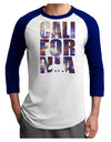 California Republic Design - Space Nebula Print Adult Raglan Shirt by TooLoud-TooLoud-White-Royal-X-Small-Davson Sales