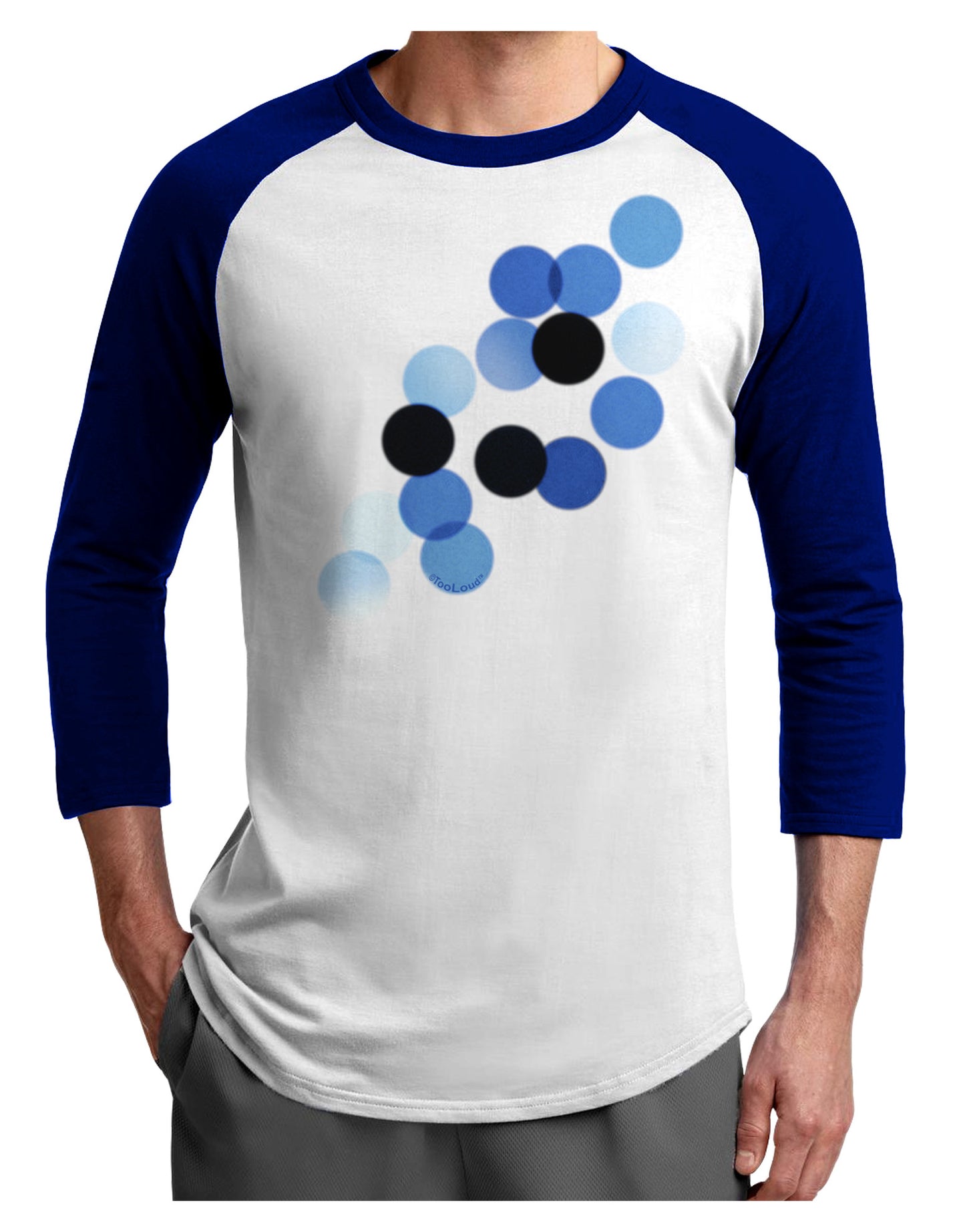 Inverted Bokeh Adult Raglan Shirt by-Raglan Shirt-TooLoud-White-Royal-X-Small-Davson Sales