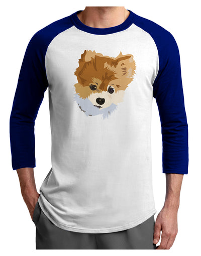 Custom Pet Art Adult Raglan Shirt by TooLoud-TooLoud-White-Royal-X-Small-Davson Sales