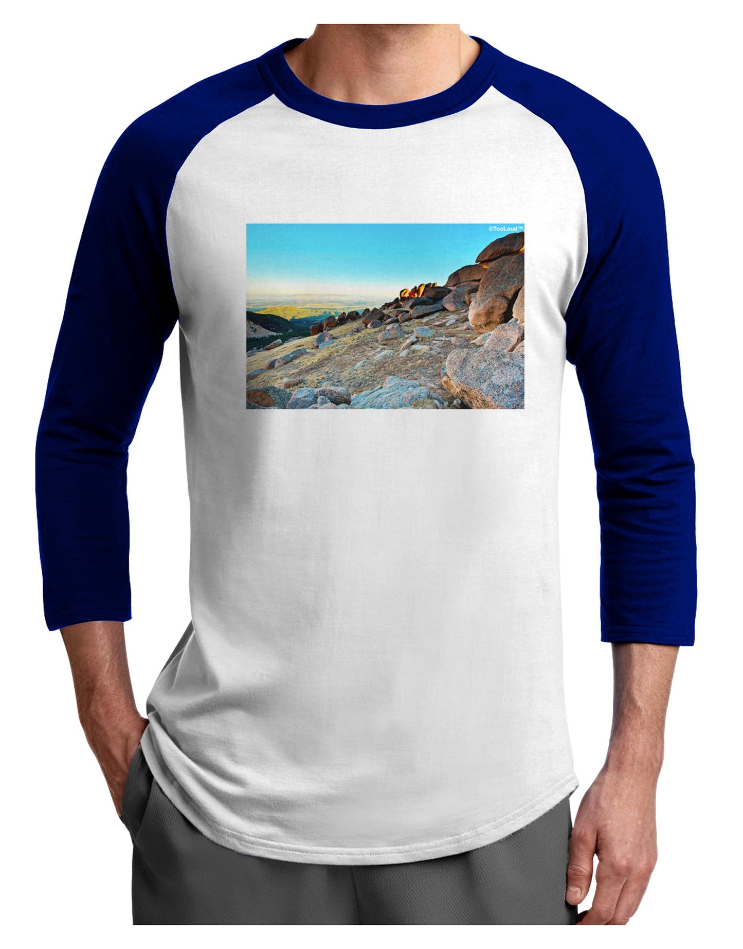 CO Rockies View Adult Raglan Shirt-Raglan Shirt-TooLoud-White-Royal-X-Small-Davson Sales