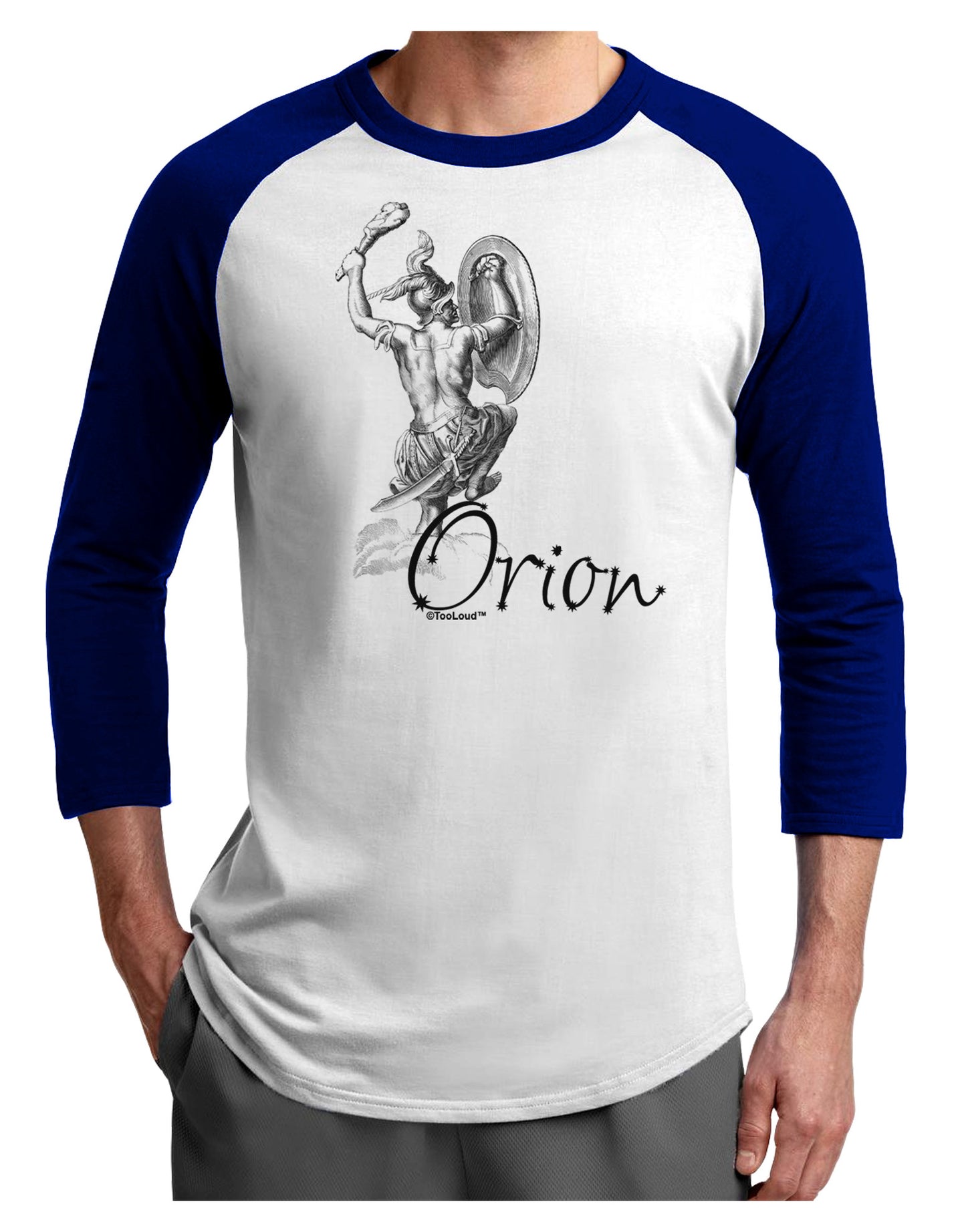 Orion Illustration Adult Raglan Shirt-TooLoud-White-Royal-X-Small-Davson Sales