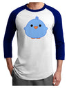 Cute Little Chick - Blue Adult Raglan Shirt by TooLoud-TooLoud-White-Royal-X-Small-Davson Sales