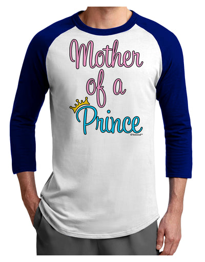 Mother of a Prince - Matching Mom and Son Design Adult Raglan Shirt by TooLoud-TooLoud-White-Royal-X-Small-Davson Sales