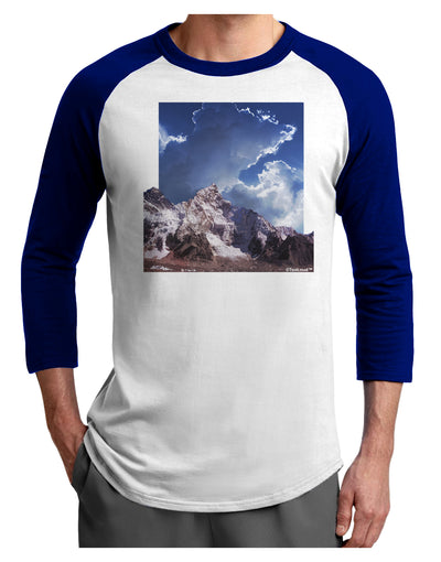 Mountain Pop Out Adult Raglan Shirt by TooLoud-TooLoud-White-Royal-X-Small-Davson Sales