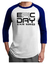 Epic Pi Day Text Design Adult Raglan Shirt by TooLoud-TooLoud-White-Royal-X-Small-Davson Sales