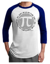 Ultimate Pi Day - Retro Computer Style Pi Circle Adult Raglan Shirt by TooLoud-TooLoud-White-Royal-X-Small-Davson Sales