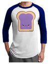 Cute Matching Design - PB and J - Jelly Adult Raglan Shirt by TooLoud-TooLoud-White-Royal-X-Small-Davson Sales