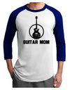 Guitar Mom - Mother's Day Design Adult Raglan Shirt-TooLoud-White-Royal-X-Small-Davson Sales