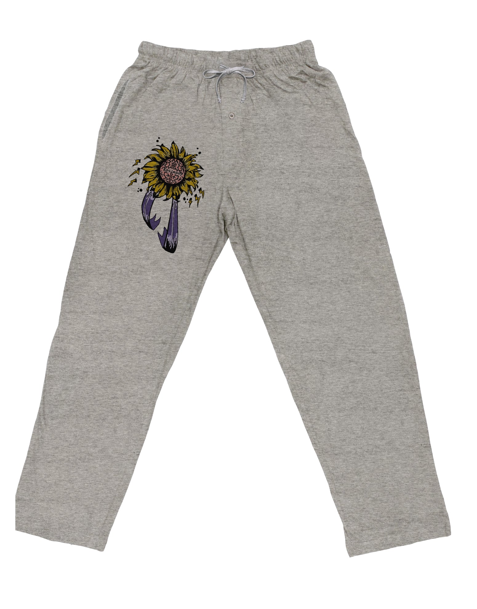 TooLoud Epilepsy Awareness Adult Loose Fit Lounge Pants-Lounge Pants-TooLoud-Ash-Gray-Small-Davson Sales