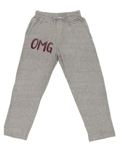 OMG Adult Loose Fit Lounge Pants by TooLoud-Lounge Pants-TooLoud-Ash-Gray-Small-Davson Sales