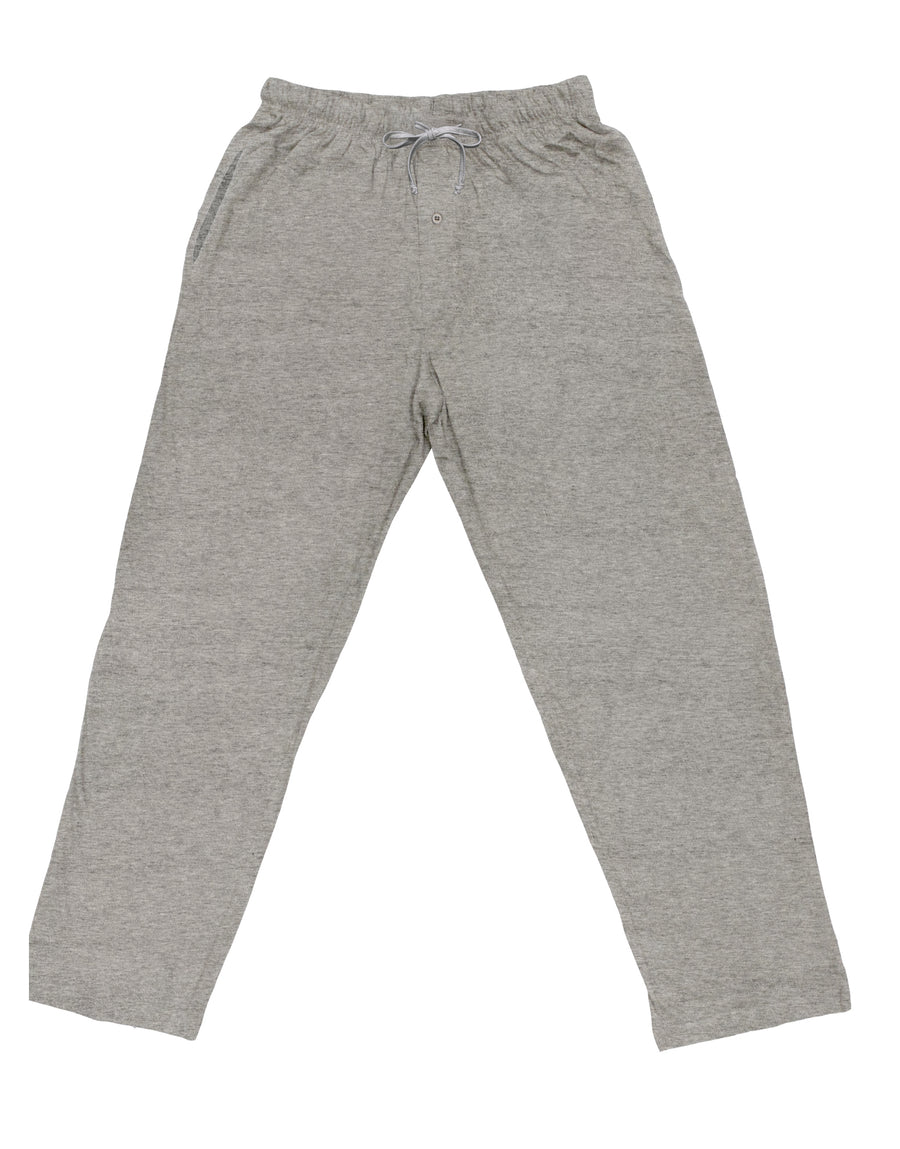 Custom Personalized Image and Text Adult Loose Fit Gray Lounge Pants