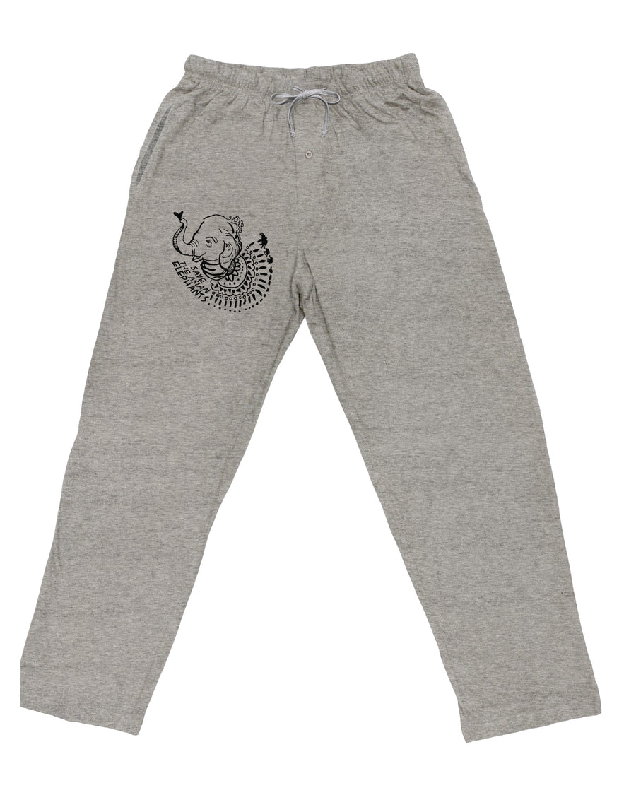 TooLoud Save the Asian Elephants Adult Loose Fit Lounge Pants-Lounge Pants-TooLoud-Ash-Gray-Small-Davson Sales