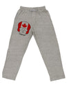 Skull Flag Canada Adult Loose Fit Lounge Pants-Lounge Pants-TooLoud-Ash-Gray-Small-Davson Sales