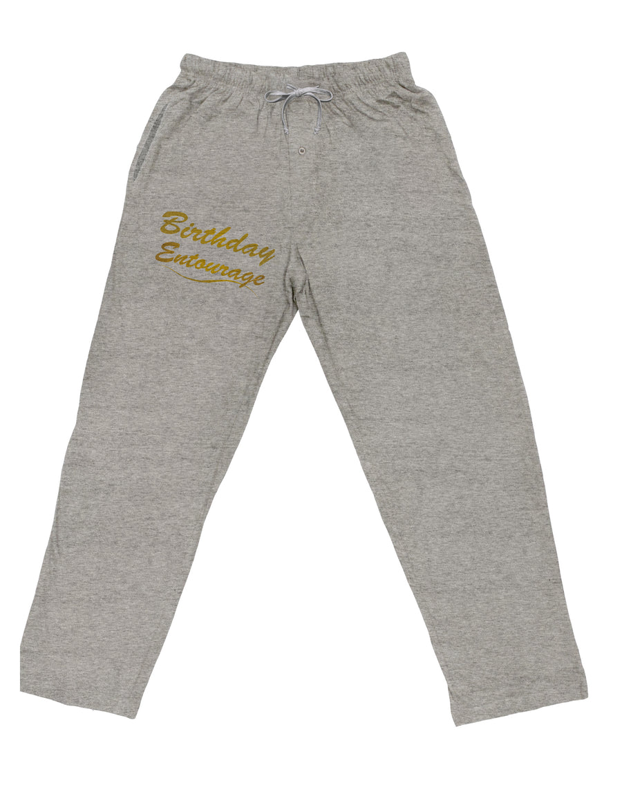 Birthday Entourage Text Adult Loose Fit Lounge Pants by TooLoud-TooLoud-Ash-Gray-Small-Davson Sales