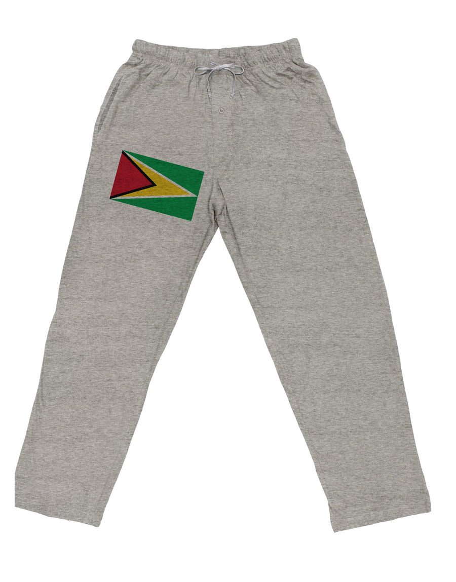 TooLoud Guyana Flag Adult Loose Fit Lounge Pants-Lounge Pants-TooLoud-Ash-Gray-Small-Davson Sales