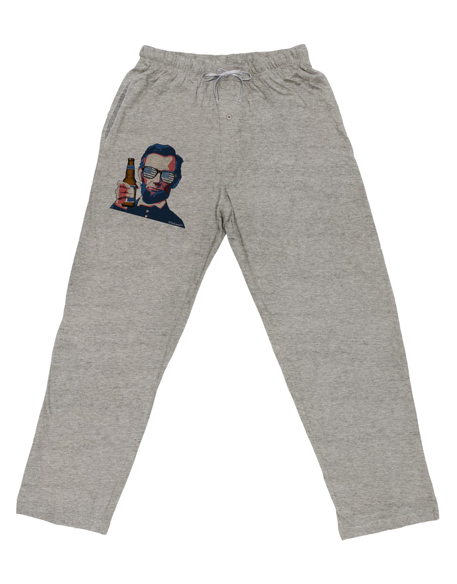 Abraham Drinkoln Adult Loose Fit Lounge Pants-Lounge Pants-TooLoud-Ash-Gray-Small-Davson Sales