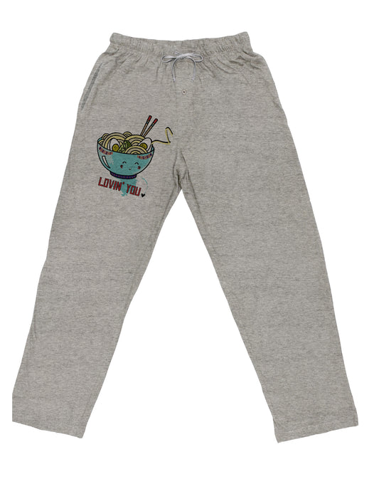 TooLoud Matching Lovin You Blue Pho Bowl Adult Loose Fit Lounge Pants-Lounge Pants-TooLoud-Ash-Gray-Small-Davson Sales