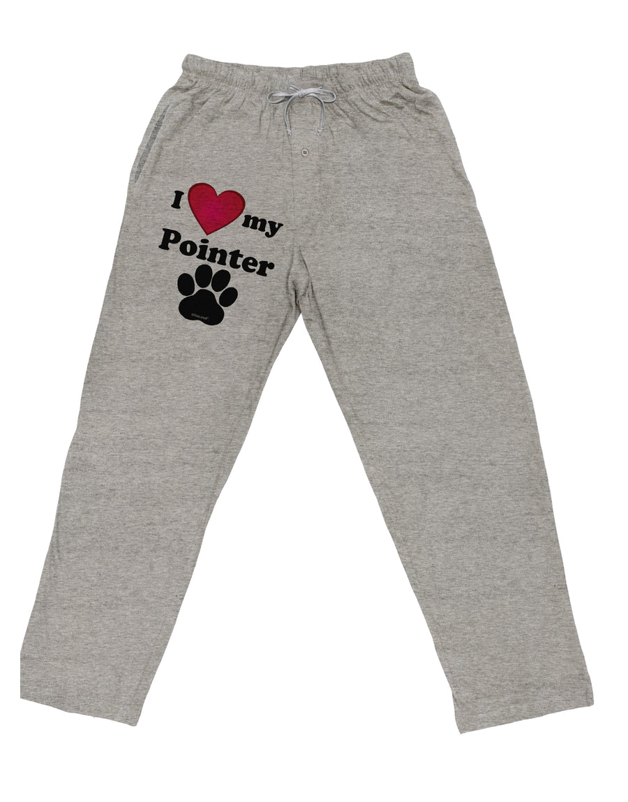 I Heart My Pointer Adult Loose Fit Lounge Pants by TooLoud-TooLoud-Ash-Gray-Small-Davson Sales