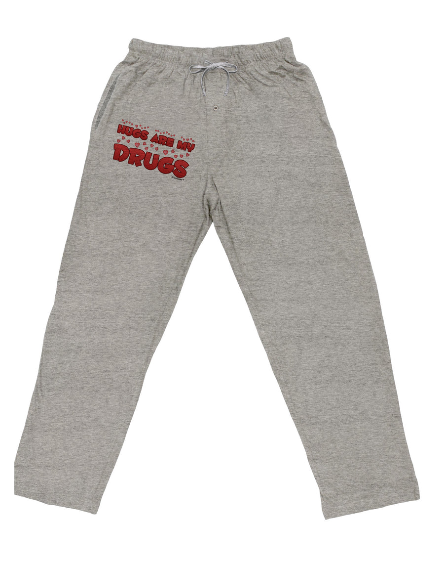 Hugs Are My Drugs Adult Loose Fit Lounge Pants-Lounge Pants-TooLoud-Ash-Gray-Small-Davson Sales