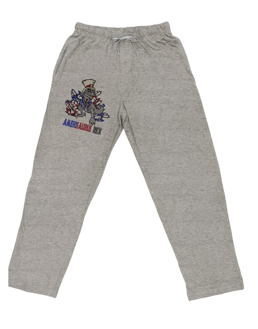 TooLoud AMERISAURUS REX Adult Loose Fit Lounge Pants-Lounge Pants-TooLoud-Ash-Gray-Small-Davson Sales