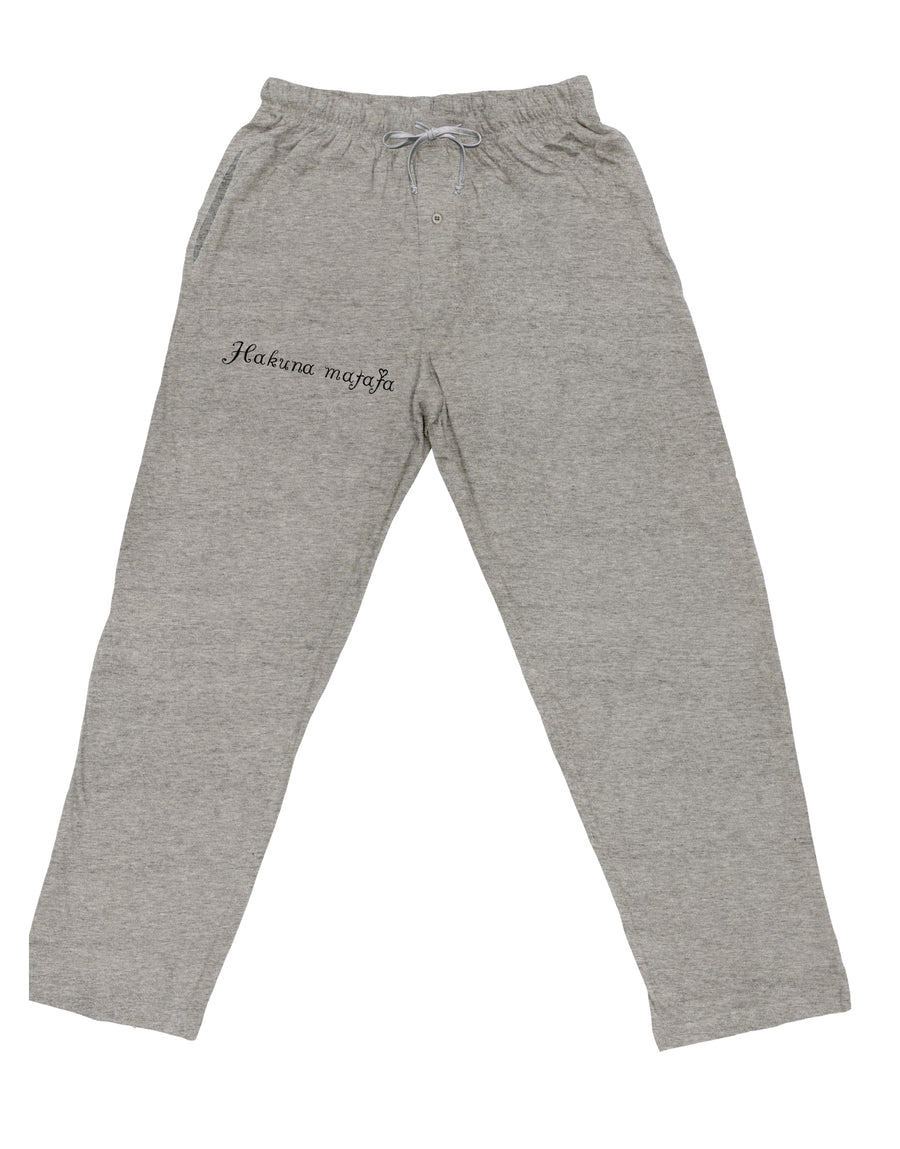 TooLoud Hakuna Matata Adult Loose Fit Lounge Pants-Lounge Pants-TooLoud-Ash-Gray-Small-Davson Sales