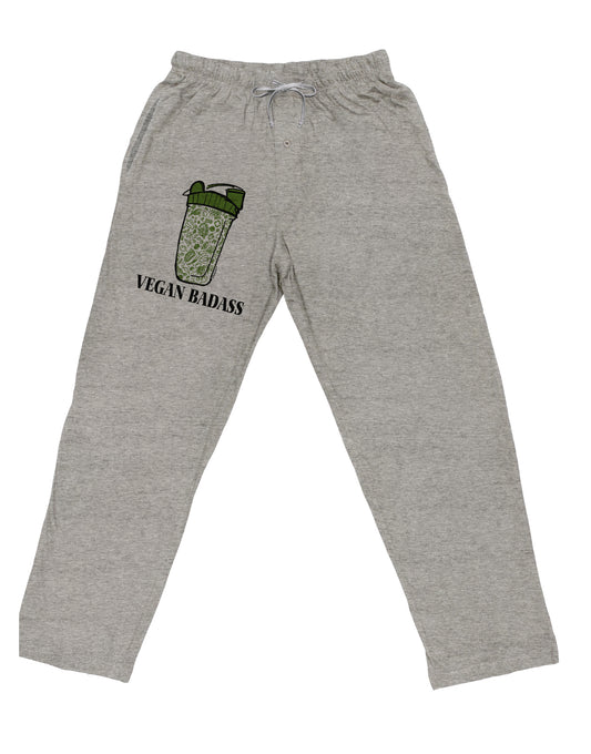 TooLoud Vegan Badass Bottle Print Adult Loose Fit Lounge Pants-Lounge Pants-TooLoud-Ash-Gray-Small-Davson Sales