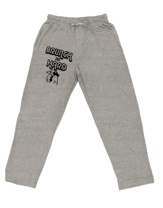 TooLoud Brunch So Hard Hen Adult Loose Fit Lounge Pants-Lounge Pants-TooLoud-Ash-Gray-Small-Davson Sales