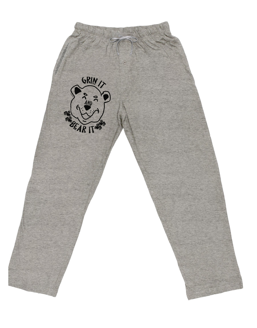 TooLoud Grin and bear it Adult Loose Fit Lounge Pants-Lounge Pants-TooLoud-Ash-Gray-Small-Davson Sales