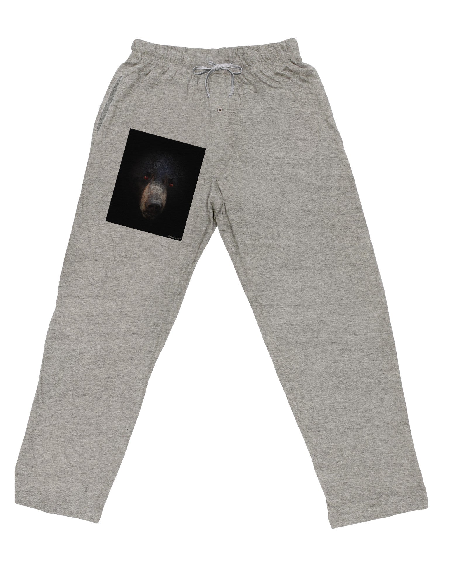 Scary Black Bear Adult Loose Fit Lounge Pants-Lounge Pants-TooLoud-Ash-Gray-Small-Davson Sales