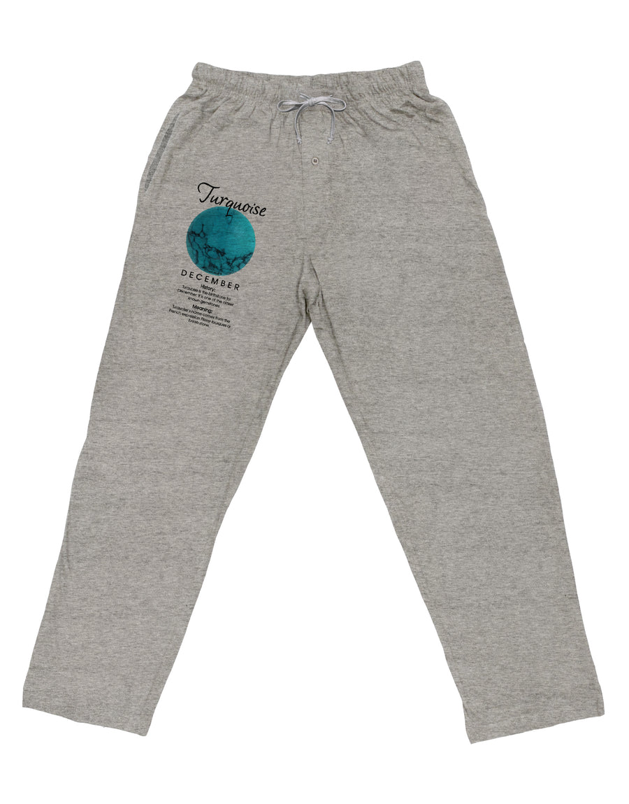 Birthstone Turquoise Adult Loose Fit Lounge Pants by TooLoud-Lounge Pants-TooLoud-Ash-Gray-Small-Davson Sales