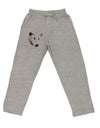 White Wolf Head Cutout Adult Loose Fit Lounge Pants-Lounge Pants-TooLoud-Ash-Gray-Small-Davson Sales