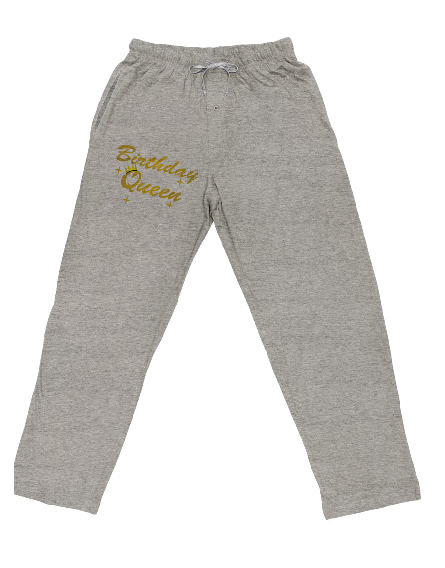 Birthday Queen Text Adult Loose Fit Lounge Pants by TooLoud-TooLoud-Ash-Gray-Small-Davson Sales