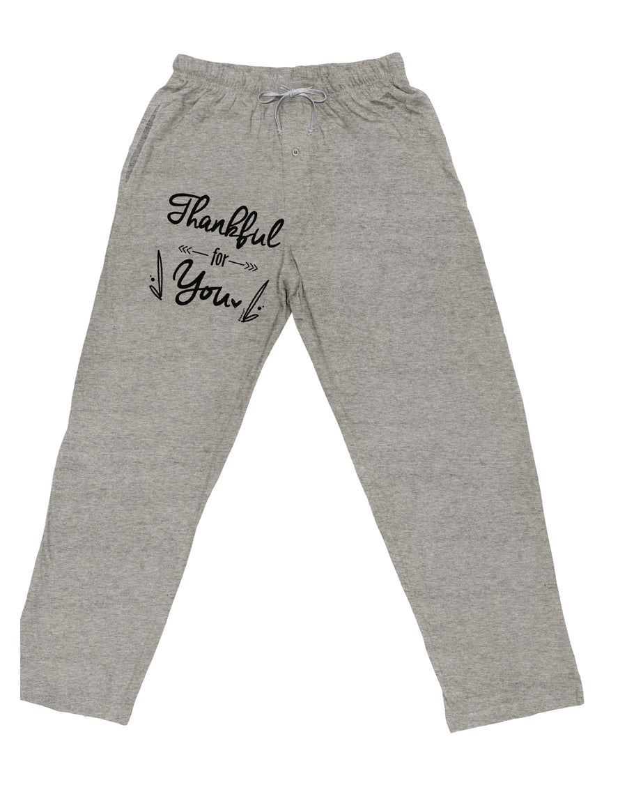 TooLoud Thankful for you Adult Loose Fit Lounge Pants-Lounge Pants-TooLoud-Ash-Gray-Small-Davson Sales