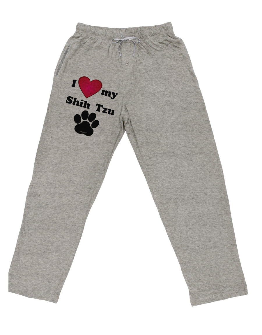 I Heart My Shih Tzu Adult Loose Fit Lounge Pants by TooLoud-TooLoud-Ash-Gray-Small-Davson Sales