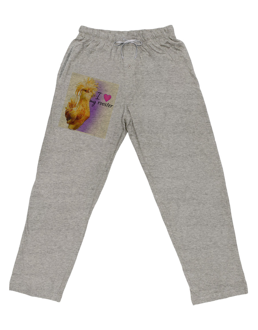 I Heart My Rooster Adult Loose Fit Lounge Pants-Wall Clock-TooLoud-Ash-Gray-Small-Davson Sales