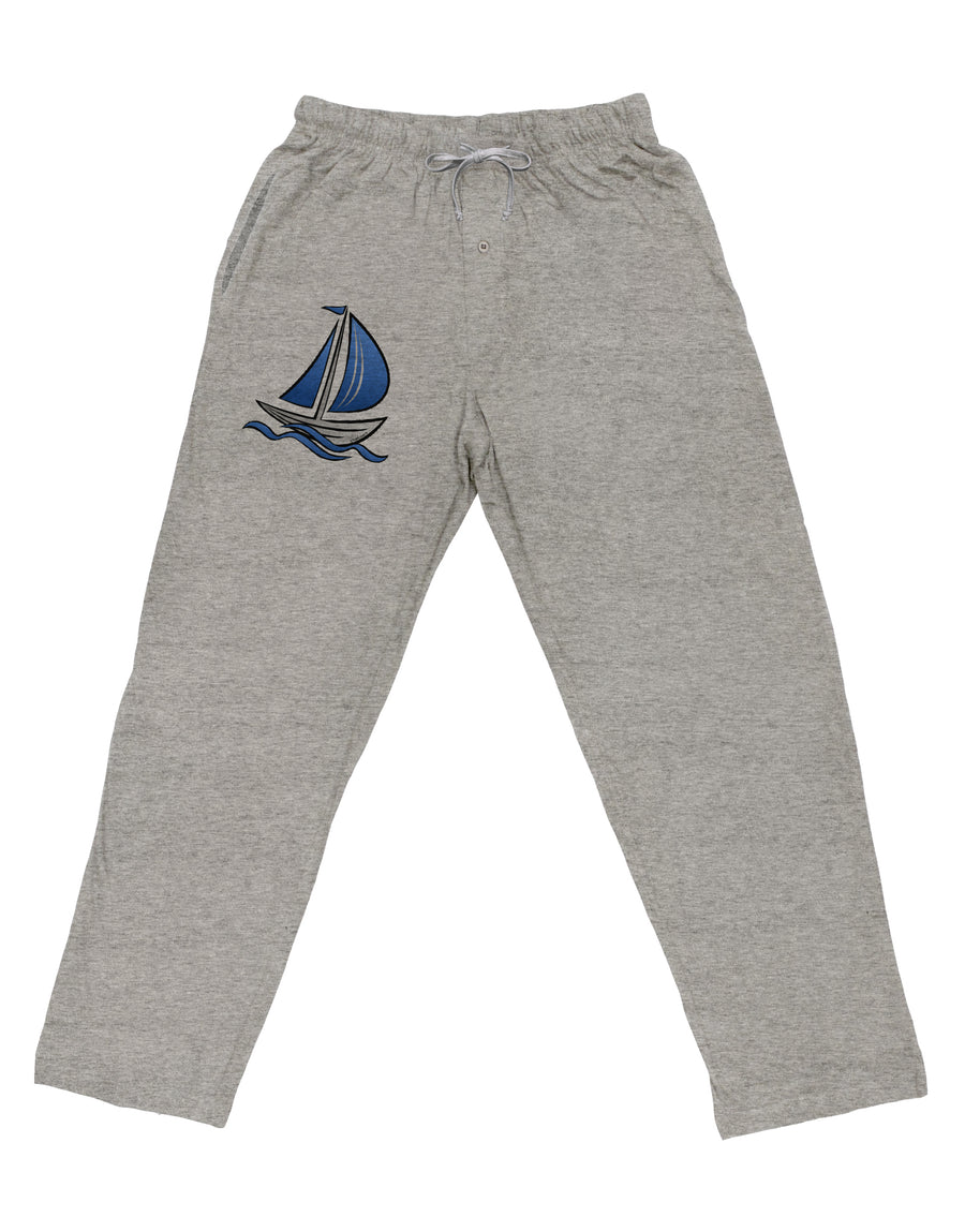 Blue Sailboat Adult Loose Fit Lounge Pants-Lounge Pants-TooLoud-Ash-Gray-Small-Davson Sales