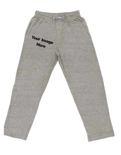 Custom Personalized Image and Text Adult Loose Fit Gray Lounge Pants-Lounge Pants-TooLoud-Ash-Gray-Small-Davson Sales