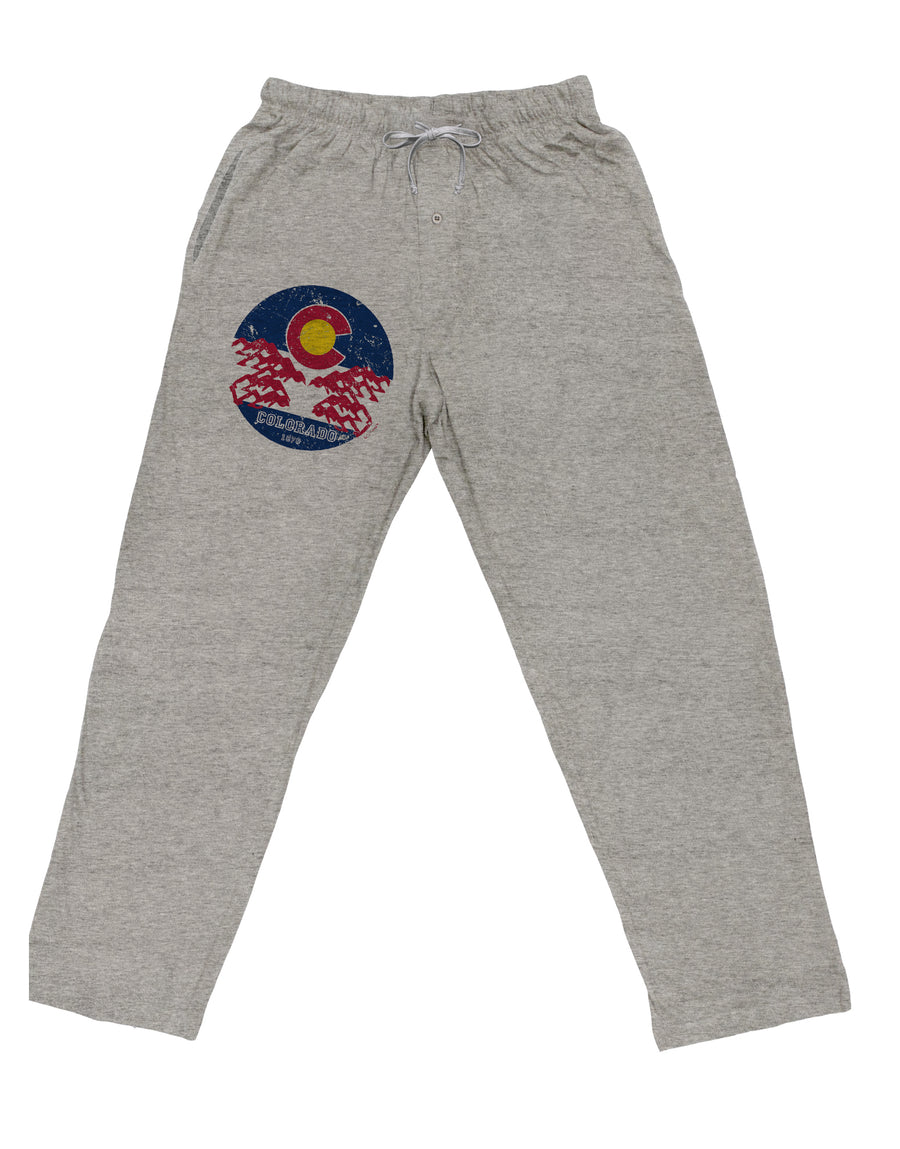 TooLoud Grunge Colorado Emblem Flag Adult Loose Fit Lounge Pants-Lounge Pants-TooLoud-Ash-Gray-Small-Davson Sales