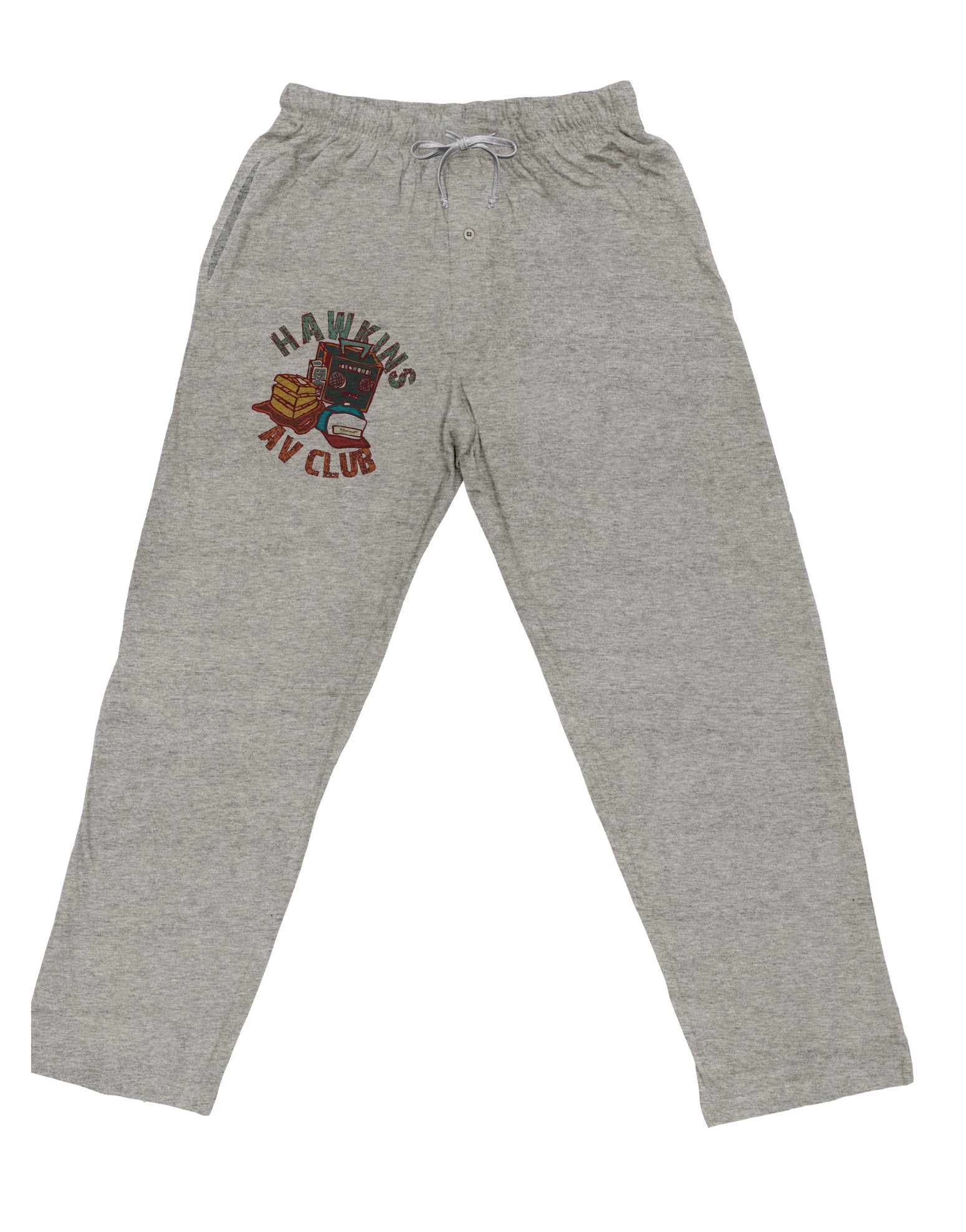 TooLoud Hawkins AV Club Adult Loose Fit Lounge Pants-Lounge Pants-TooLoud-Ash-Gray-Small-Davson Sales