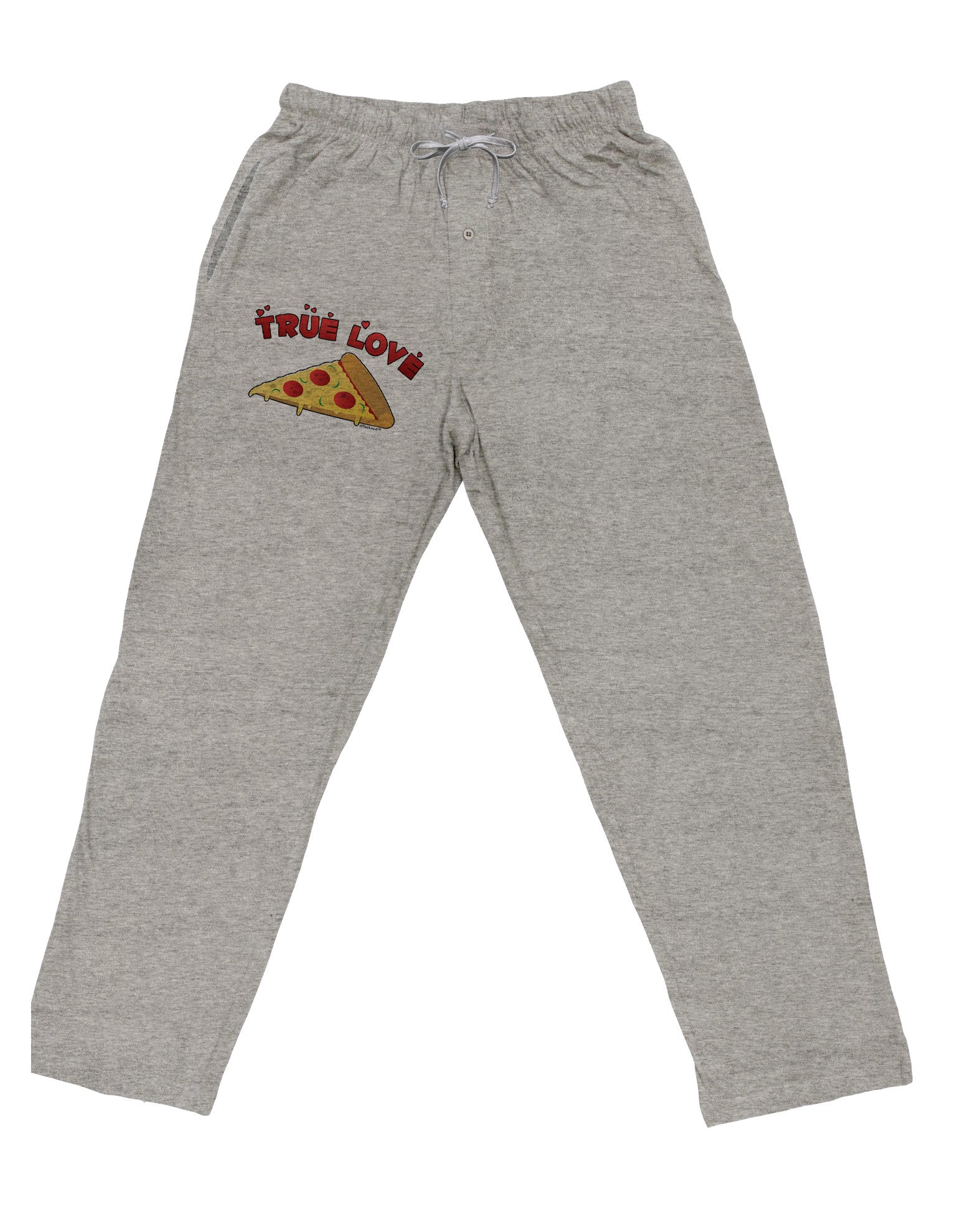 TooLoud True Love - Pizza Adult Loose Fit Lounge Pants-Lounge Pants-TooLoud-Ash-Gray-Small-Davson Sales
