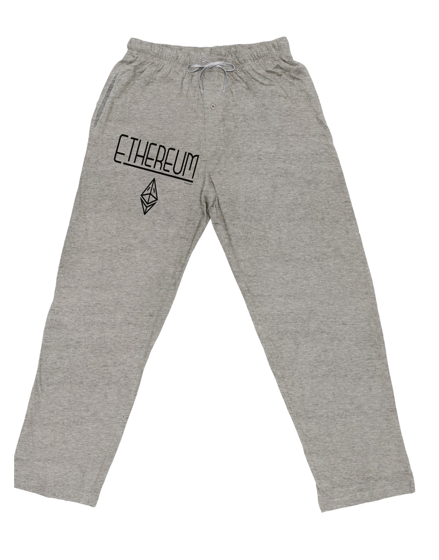 TooLoud Ethereum with logo Adult Loose Fit Lounge Pants-Lounge Pants-TooLoud-Ash-Gray-Small-Davson Sales
