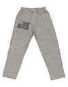 Honor Respect Blue Line Adult Loose Fit Lounge Pants-Lounge Pants-TooLoud-Ash-Gray-Small-Davson Sales