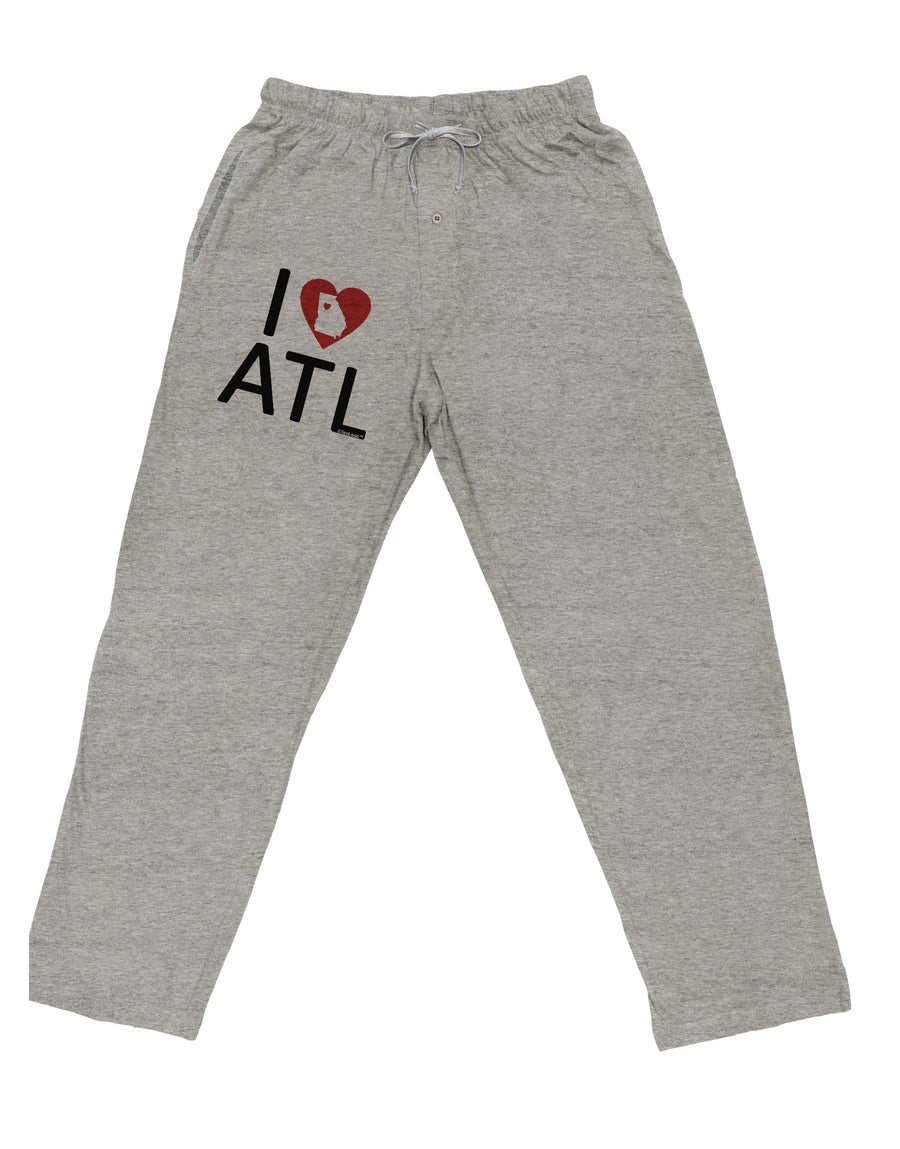 I Heart Atlanta Adult Loose Fit Lounge Pants-Lounge Pants-TooLoud-Ash-Gray-Small-Davson Sales