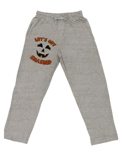 Let's Get Smashed Pumpkin Adult Loose Fit Lounge Pants by TooLoud-Lounge Pants-TooLoud-Ash-Gray-Small-Davson Sales